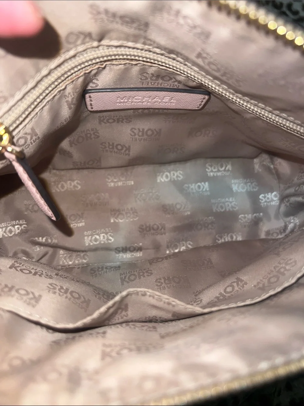 Michael Kors Light Pink Dome Crossbody Bag